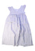 A Blue Sleeveless Dresses from Bonpoint in size 8Y for girl. (Back View)