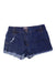 A Blue Shorts from Emile et Ida in size 6T for girl. (Front View)