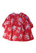 A Red Long Sleeve Dresses from Bonton in size 3T for girl. (Front View)