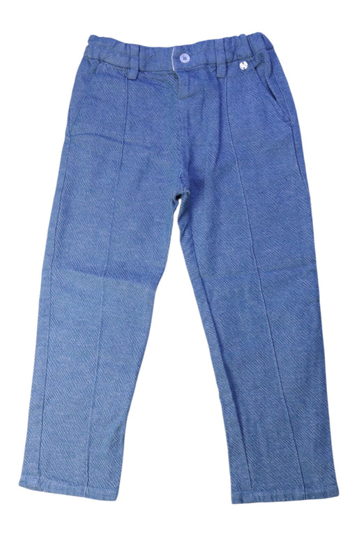 A Blue Casual Pants from Mayoral in size 4T for boy. (Front View)