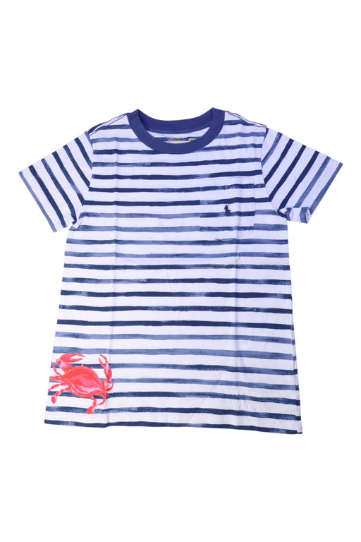 A Blue Short Sleeve T Shirts from Polo Ralph Lauren in size 6T for boy. (Front View)