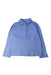 A Blue Long Sleeve Polos from Mayoral in size 5T for boy. (Front View)