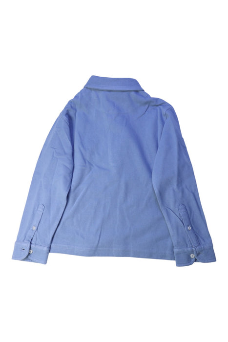 A Blue Long Sleeve Polos from Mayoral in size 5T for boy. (Back View)