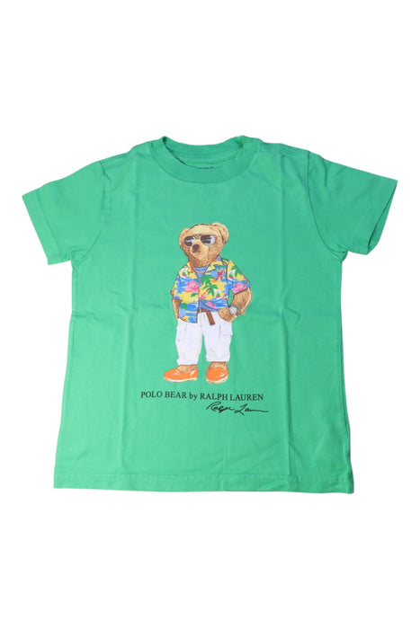 A Green Short Sleeve T Shirts from Polo Ralph Lauren in size 4T for neutral. (Front View)