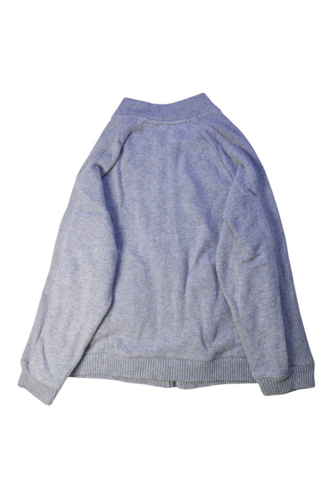 A Grey Zippered Sweatshirts from Mayoral in size 7Y for neutral. (Back View)