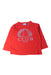 A Red Long Sleeve T Shirts from Petit Bateau in size 2T for boy. (Front View)