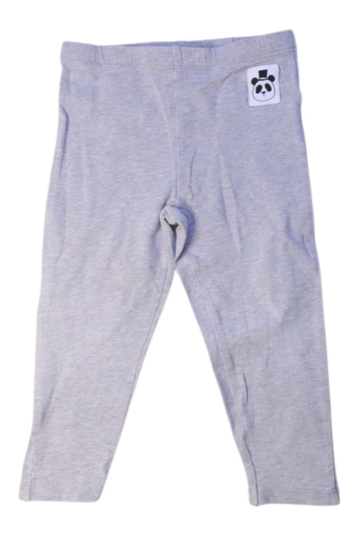 A Grey Leggings from Mini Rodini in size 6-12M for girl. (Front View)