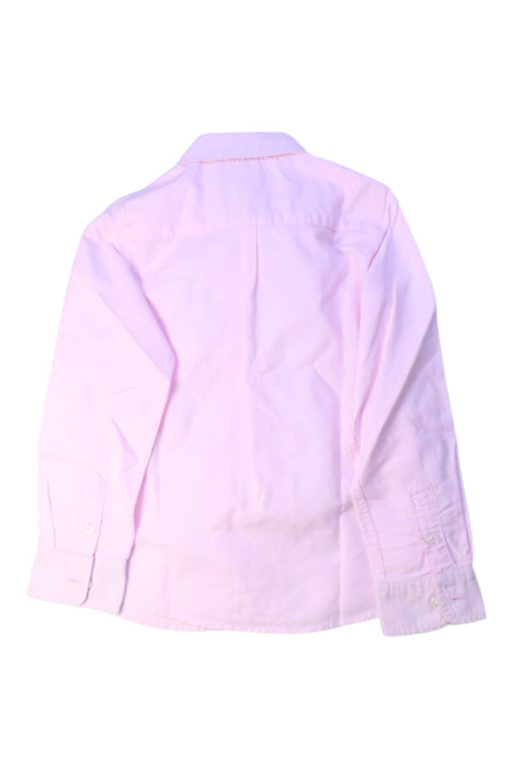 A Pink Long Sleeve Shirts from Jacadi in size 3T for boy. (Back View)
