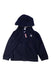 A Navy Hooded Sweatshirts from Petit Bateau in size 2T for boy. (Front View)