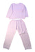 A Pink Pyjama Sets from Petit Bateau in size 6T for girl. (Back View)