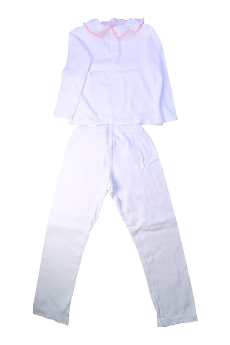 A White Pants Sets from Jacadi in size 6T for girl. (Back View)