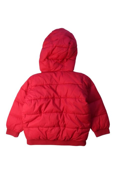 A Red Puffer/Quilted Coats & Outerwear from Petit Bateau in size 2T for boy. (Back View)