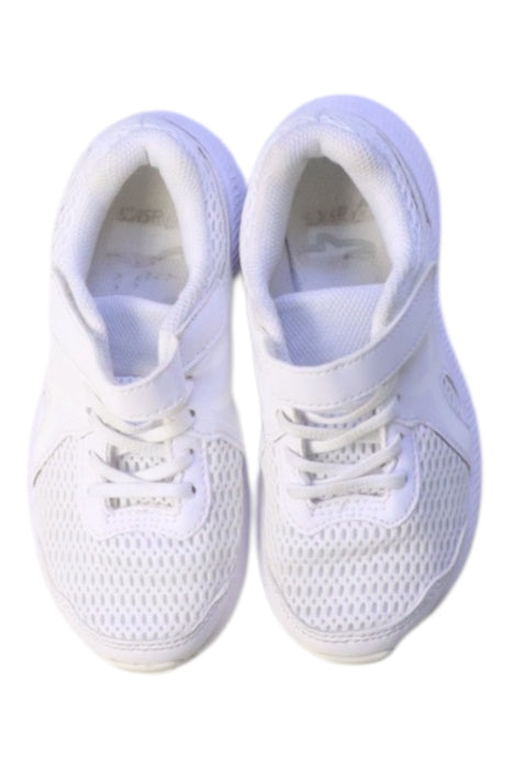 A White Sneakers from ASICS in size 6T for neutral. (Back View)