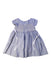 A Blue Short Sleeve Dresses from Bonpoint in size 2T for girl. (Back View)