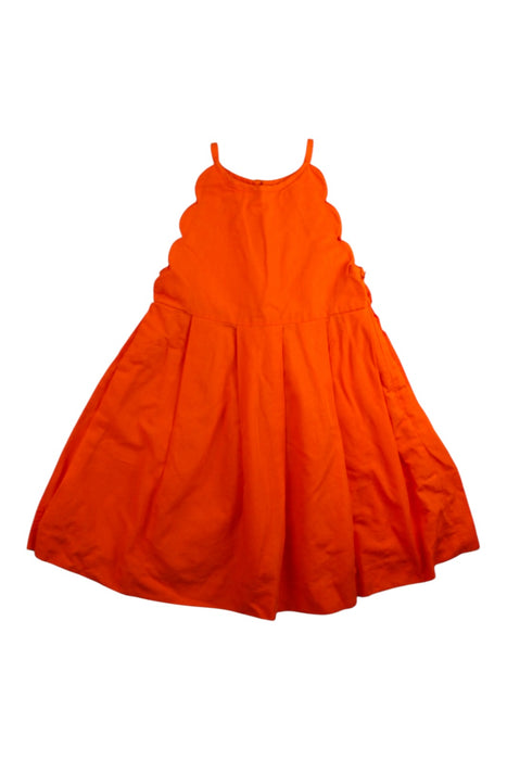 Orange Jacadi Sleeveless Scalloped Dress 5T — Retykle