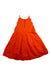 A Orange Sleeveless Dresses from Jacadi in size 5T for girl. (Back View)