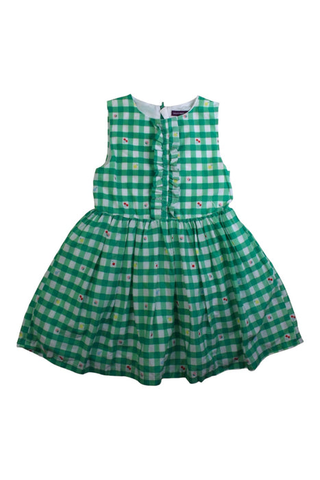 A Green Sleeveless Dresses from Sergent Major in size 5T for girl. (Front View)