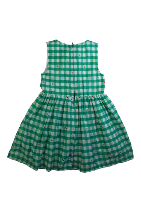 A Green Sleeveless Dresses from Sergent Major in size 5T for girl. (Back View)