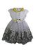 A White Short Sleeve Dresses from Monnalisa in size 5T for girl. (Front View)