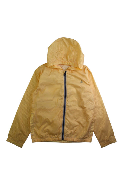 A Yellow Rain Jackets from Petit Bateau in size 8Y for neutral. (Front View)