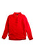 A Red Buttoned Sweatshirts from Shanghai Tang in size 4T for boy. (Front View)