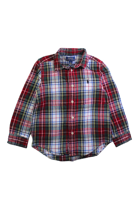A Multicolour Long Sleeve Shirts from Polo Ralph Lauren in size 5T for boy. (Front View)