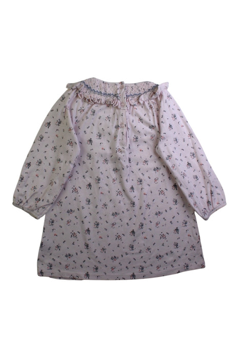 A Pink Long Sleeve Dresses from The Little White Company in size 12-18M for girl. (Back View)