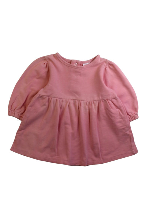 A Pink Long Sleeve Dresses from Seed in size 3-6M for girl. (Front View)