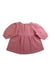 A Pink Long Sleeve Dresses from Seed in size 3-6M for girl. (Back View)