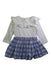 A White Dress Sets from Seed in size 6-12M for girl. (Front View)