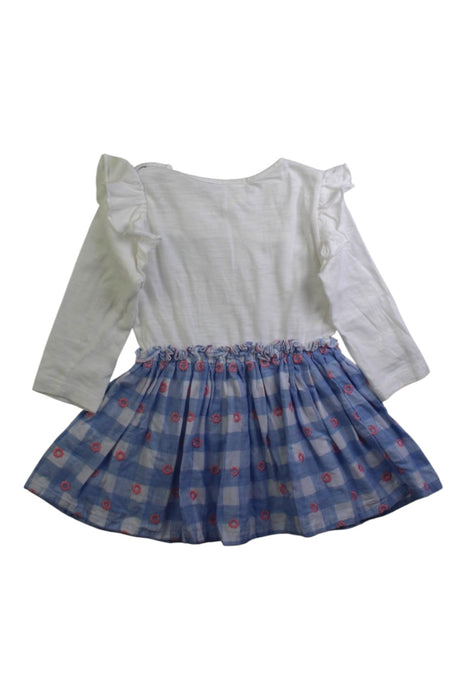 A White Dress Sets from Seed in size 6-12M for girl. (Back View)