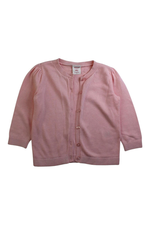 A Pink Cardigans from Seed in size 6-12M for girl. (Front View)