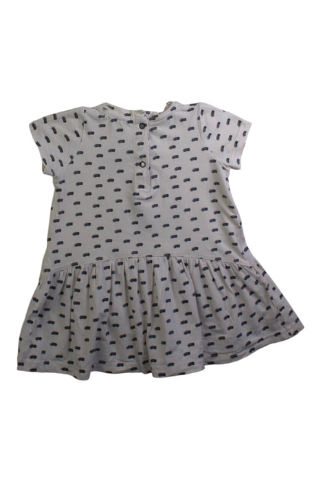 A White Short Sleeve Dresses from The Bonnie Mob in size 6-12M for girl. (Back View)