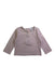 A Pink Long Sleeve Tops from The Little White Company in size 6-12M for girl. (Front View)