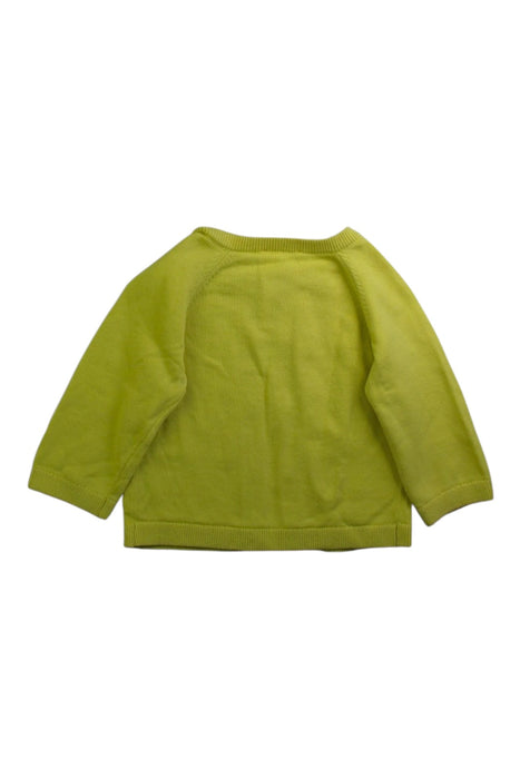 A Yellow Cardigans from Jacadi in size 6-12M for girl. (Back View)
