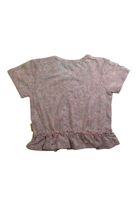 A Pink Short Sleeve Tops from Steiff in size 6-12M for girl. (Back View)