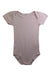 A Peach Short Sleeve Bodysuits from Petit Bateau in size 12-18M for girl. (Front View)