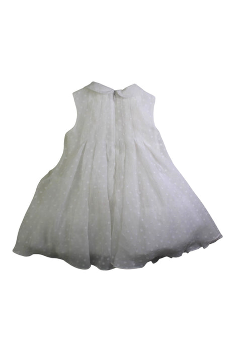 A White Sleeveless Dresses from Nicholas & Bears in size 12-18M for girl. (Back View)
