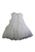 A White Sleeveless Dresses from Nicholas & Bears in size 12-18M for girl. (Back View)