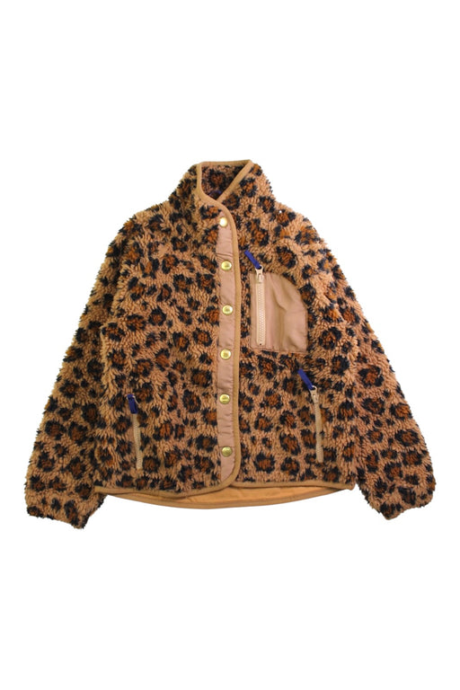 A Beige Puffer/Quilted Jackets from Crewcuts in size 6T for girl. (Front View)
