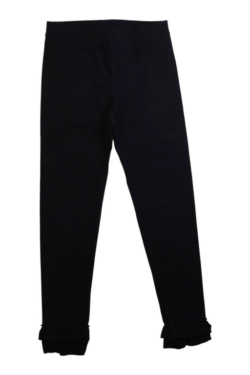 A Black Leggings from Crewcuts in size 6T for girl. (Front View)