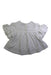 A White Short Sleeve Tops from Velveteen in size 4T for girl. (Back View)