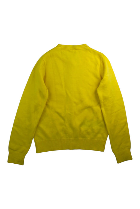 A Yellow Cardigans from Jacadi in size 10Y for girl. (Back View)
