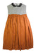 A Orange Sleeveless Dresses from Popelin in size 10Y for girl. (Front View)