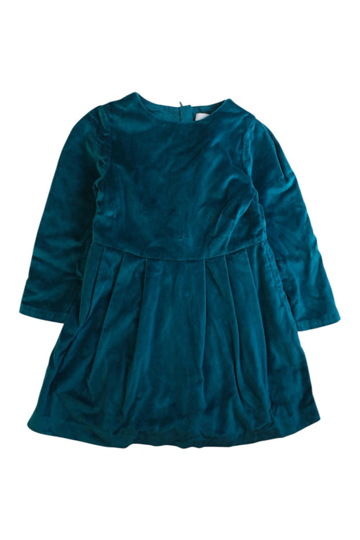 A Teal Long Sleeve Dresses from Jacadi in size 4T for girl. (Front View)