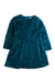 A Teal Long Sleeve Dresses from Jacadi in size 4T for girl. (Front View)