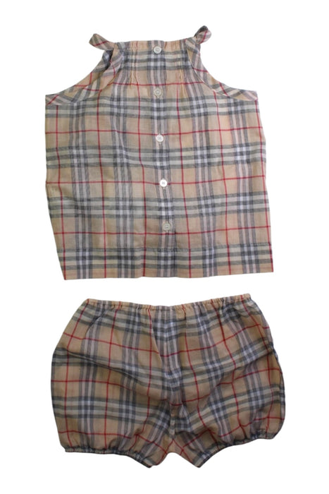 A Multicolour Shorts Sets from Burberry in size 12-18M for girl. (Back View)