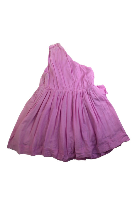 A Pink Sleeveless Dresses from Nellystella in size 6T for girl. (Back View)