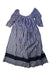A Navy Long Sleeve Dresses from Velveteen in size 12Y for girl. (Front View)