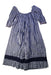 A Navy Long Sleeve Dresses from Velveteen in size 12Y for girl. (Back View)